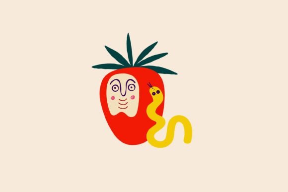 Apple and Worm, SVG Clipart Review for Real Embroidery