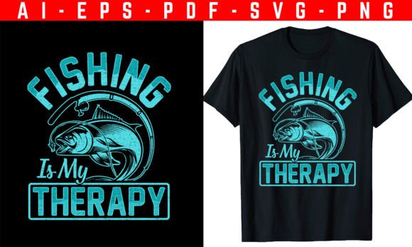 Fishing is My Therapy T-Shirts Design Review