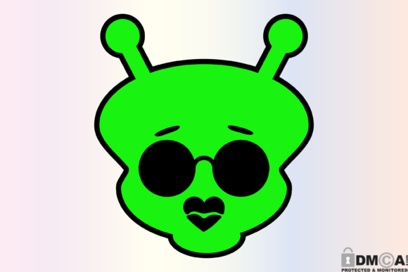 Funny Alien Girl Svg Png, UFO Space PNG Graphics and Print Templates