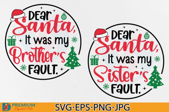 Funny Christmas Brothers Sisters SVG PNG Review