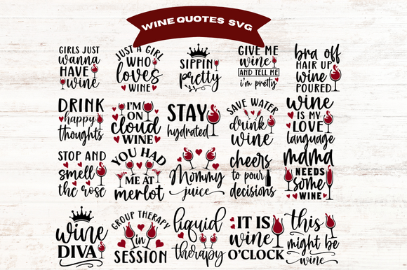 Funny Wine Quotes SVG Bundle: Graphics and T-Shirt Designs Review