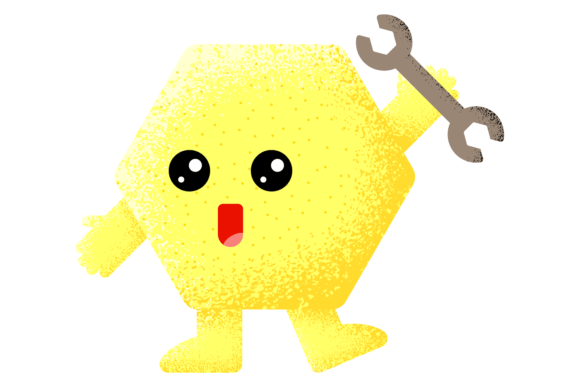 Review: Yellow Textured Hexagon Character