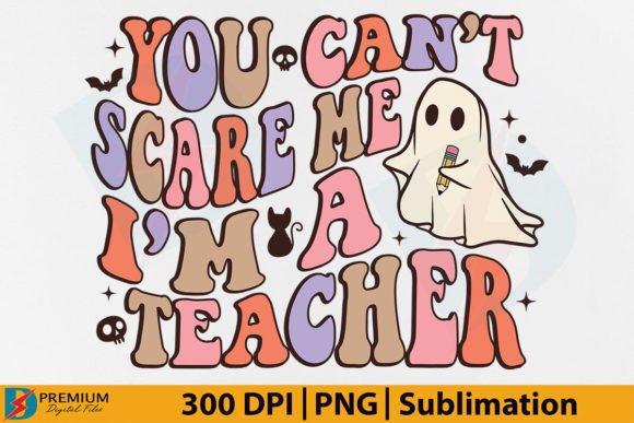 Teacher Halloween SVG PNG, Retro Funny Graphics for T-Shirt Designs